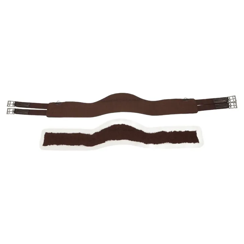 LeMieux Hunter Leather Girth with Detachable Merino+ Liner - Havana-1