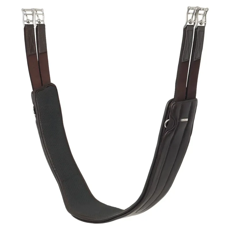 LeMieux Hunter Leather Girth with Detachable Non-Slip Liner - Havana