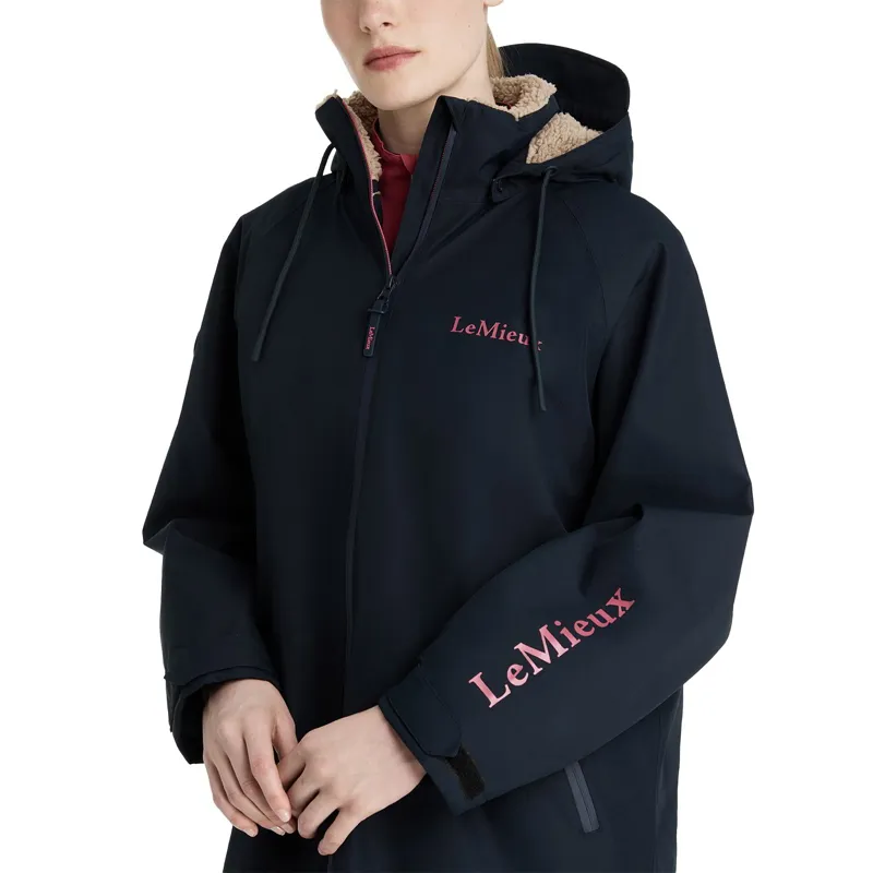 LeMieux HydroShield Women's Waterproof Changing Robe - Navy-5