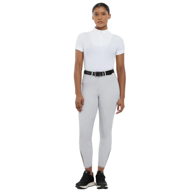 LeMieux Imogen Knee Patch Womens Breeches - Light Grey-3