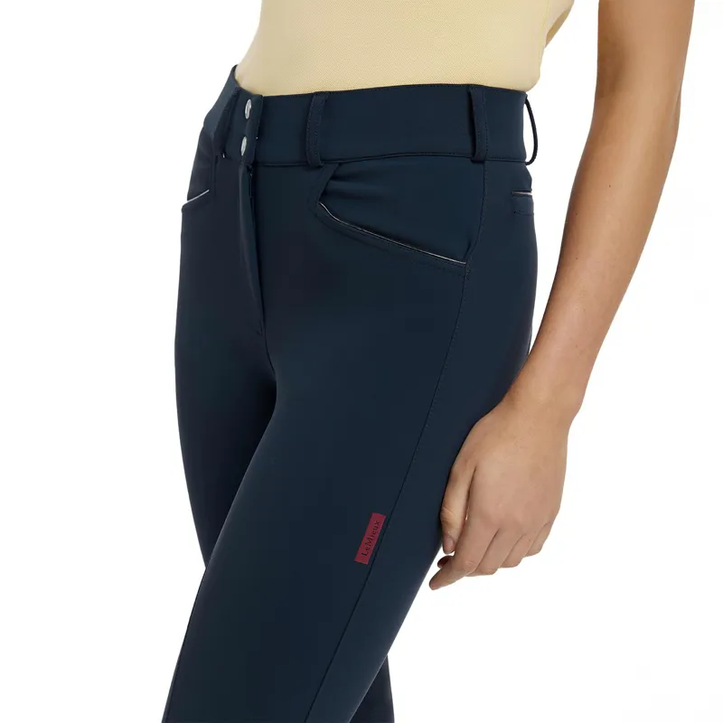 LeMieux Imogen Knee Grip Womens Breeches - Navy-2