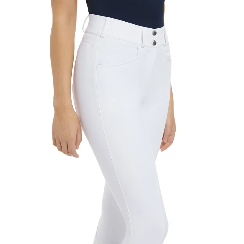 LeMieux Imogen Knee Grip Womens Competition Breeches - White-2