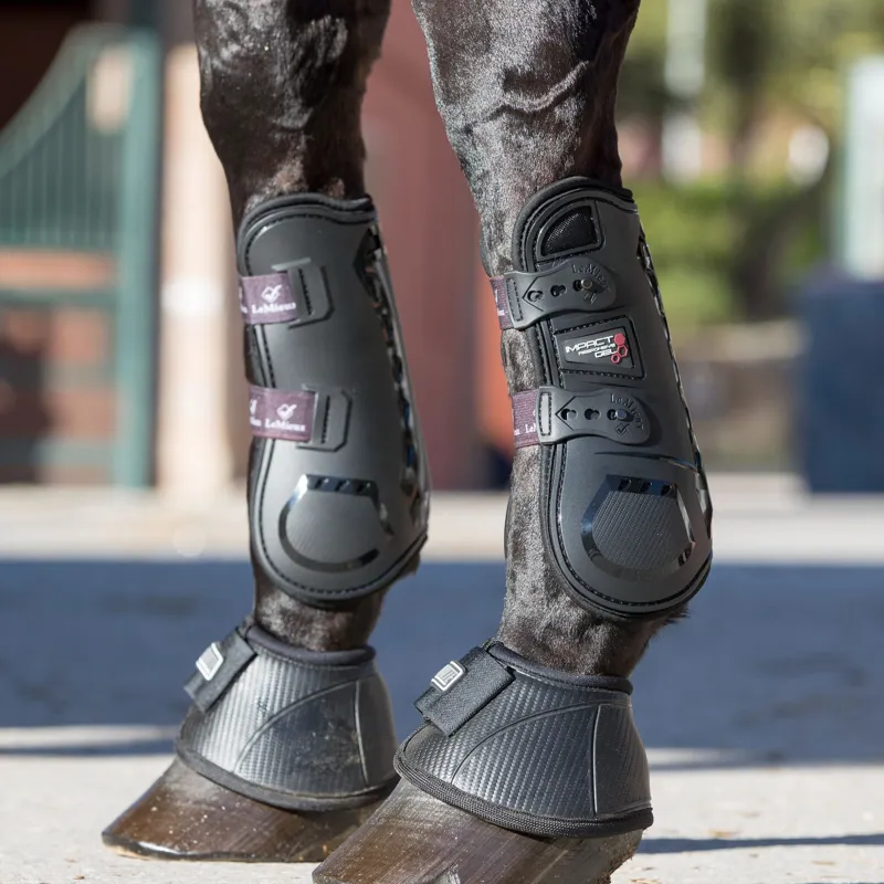 LeMieux Impact Responsive Gel Tendon Boots - Black-5