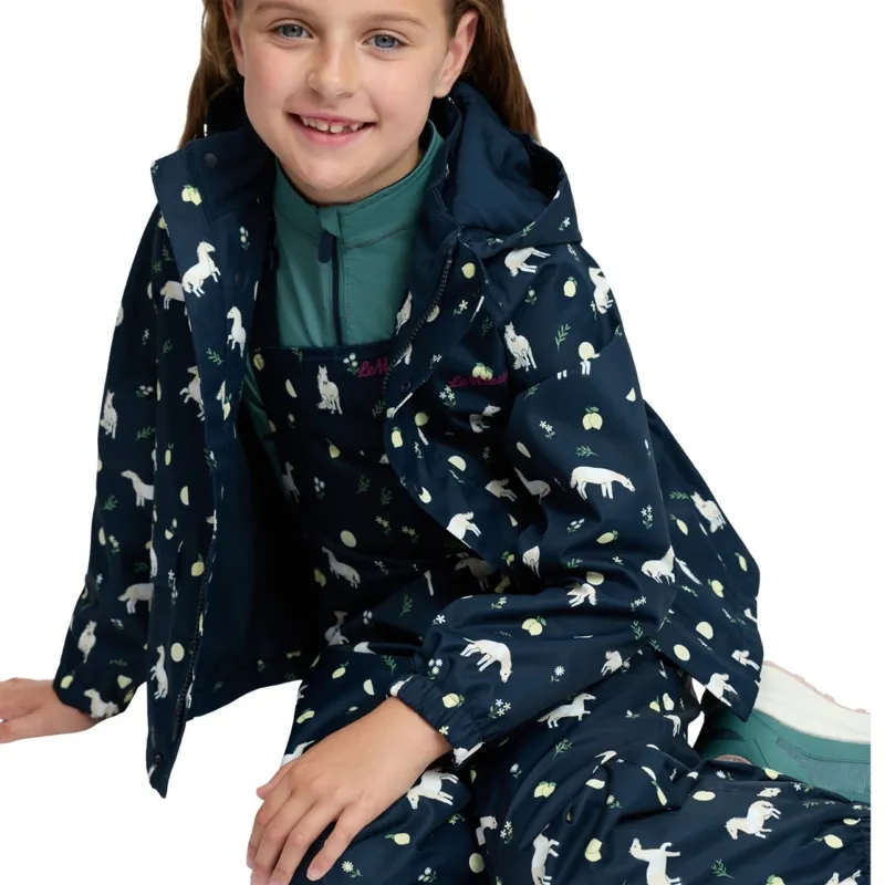 LeMieux Mini Pippin Junior Waterproof Splash Overalls - Navy-8