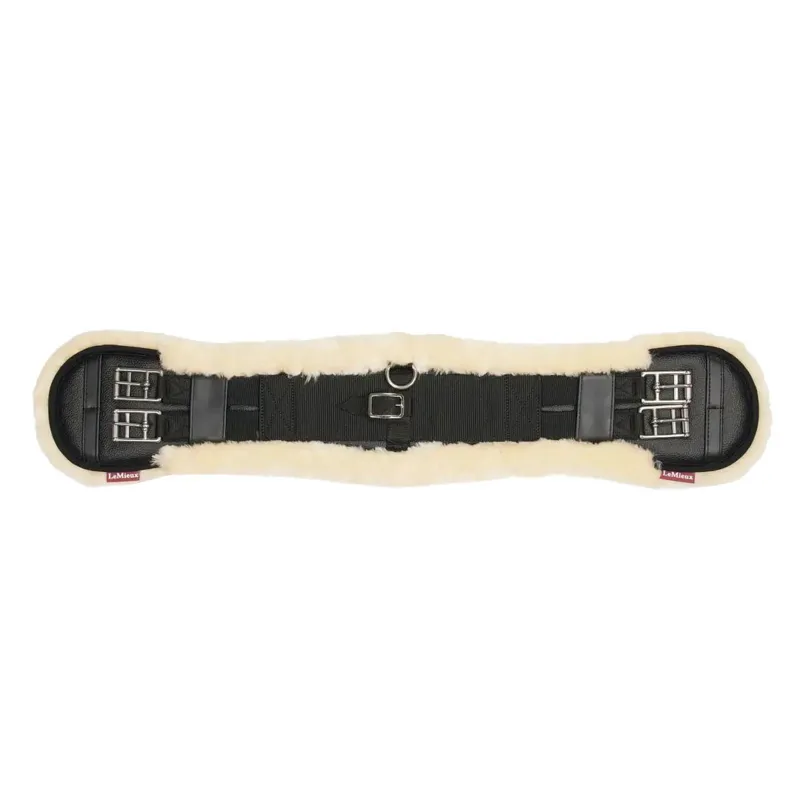 LeMieux Integrated Dressage Girth - Black/Natural-1