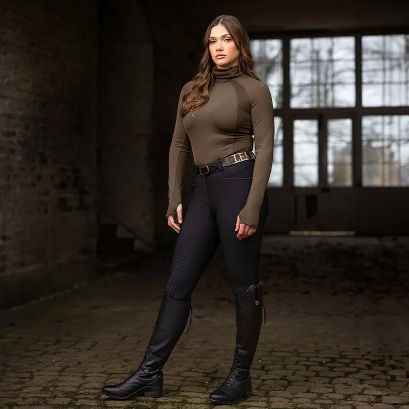 LeMieux Isabelle Full Grip Womens Breeches - Black-5