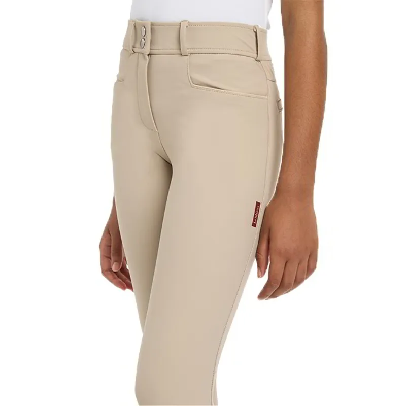 LeMieux Young Rider Izzy Full Grip Junior Breeches - Almond-1