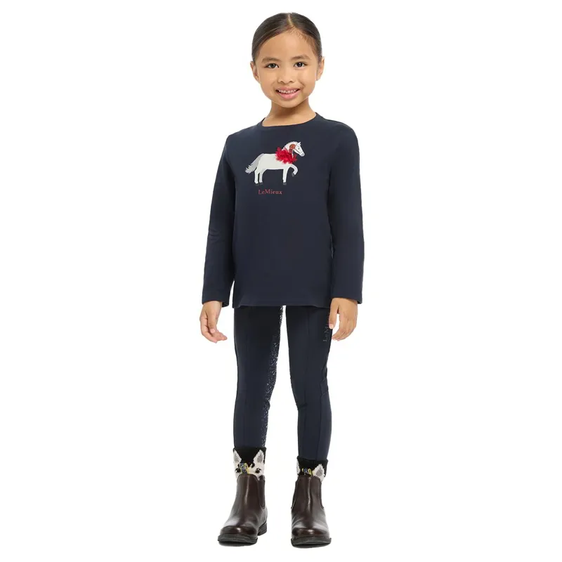 LeMieux Mini Jessie Long Sleeve Tee - Navy-1