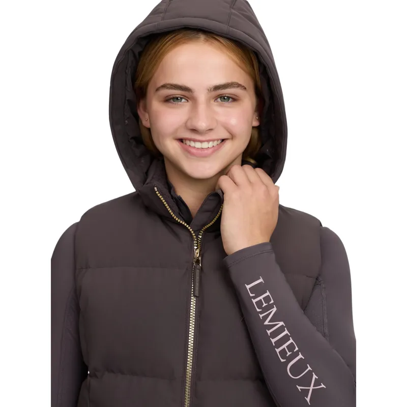 LeMieux Young Rider Joey Hooded Vest - Cocoa-7