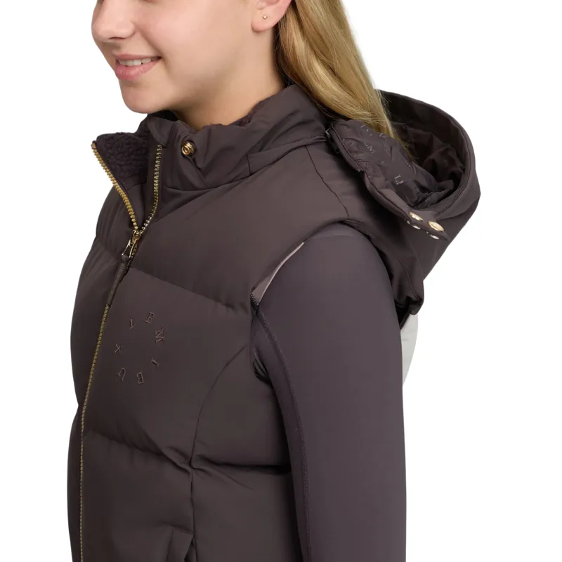 LeMieux Young Rider Joey Hooded Vest - Cocoa-8