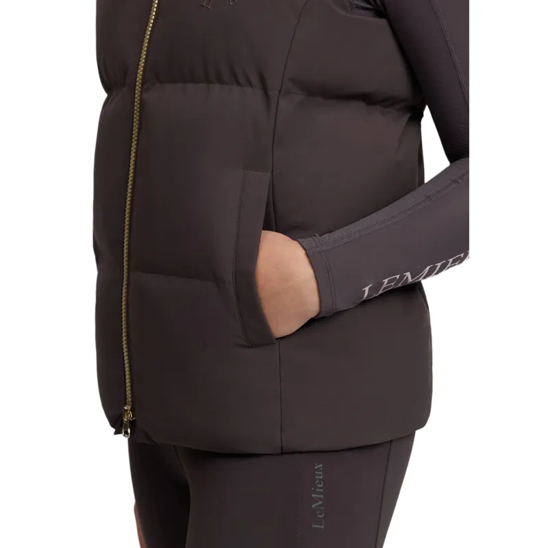 LeMieux Young Rider Joey Hooded Vest - Cocoa-9