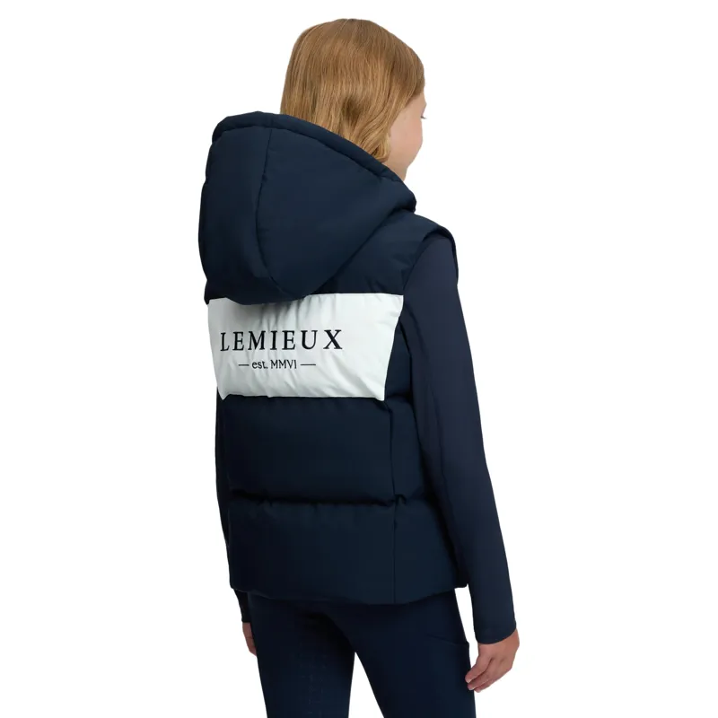 LeMieux Young Rider Joey Hooded Vest - Navy-4