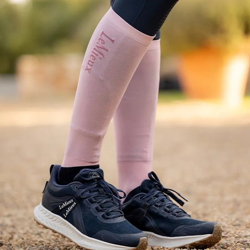 LeMieux Junior Competition Riding Socks 2 Pack - Blossom-1