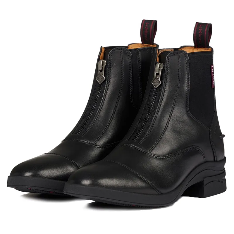 LeMieux Womens Zip Paddock Boots - Black