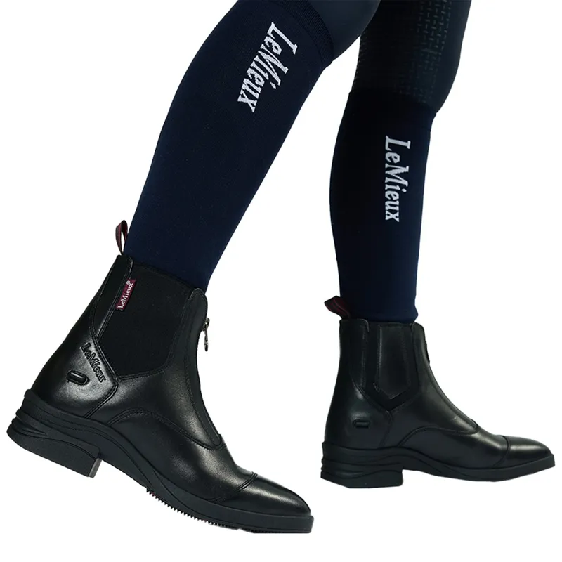 LeMieux Junior Zip Paddock Boots - Black-5