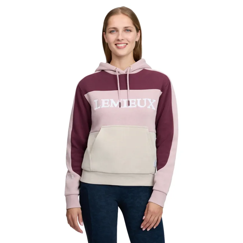 LeMieux Kadie Women's Color Block Hoodie - Wild Rose-1