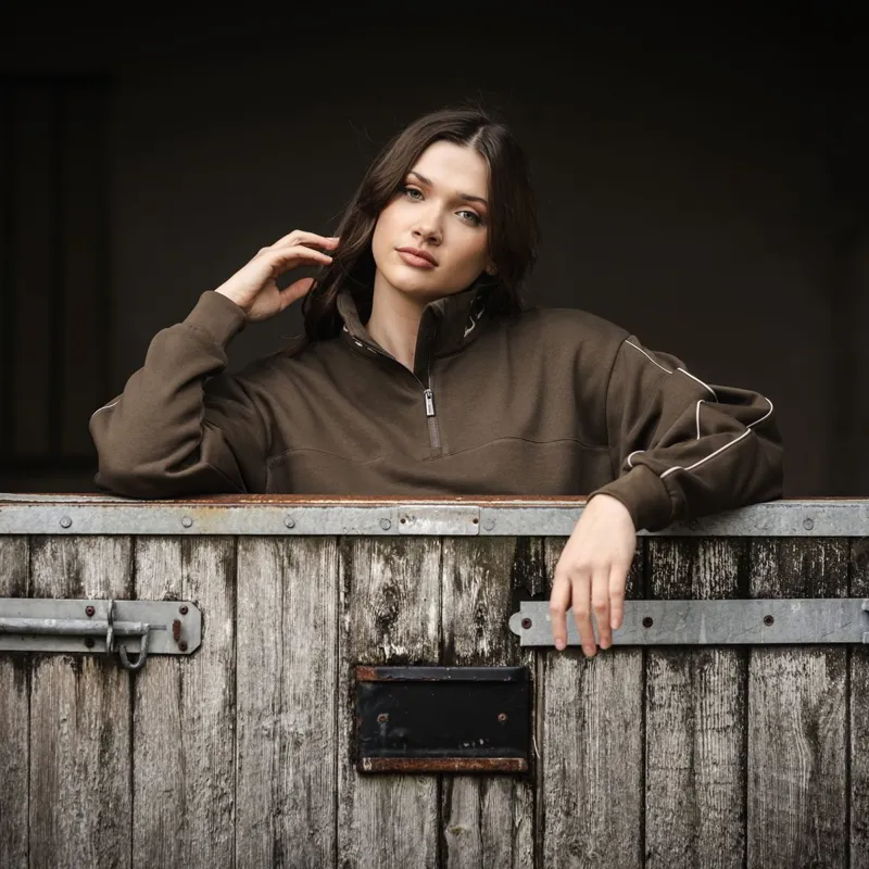 LeMieux Kali Quarter Zip Womens Sweatshirt - Alpine-2