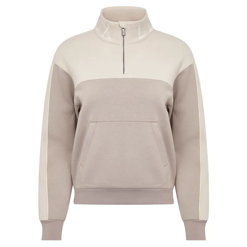 LeMieux Kali Quarter Zip Womens Sweatshirt - Ash/Stone