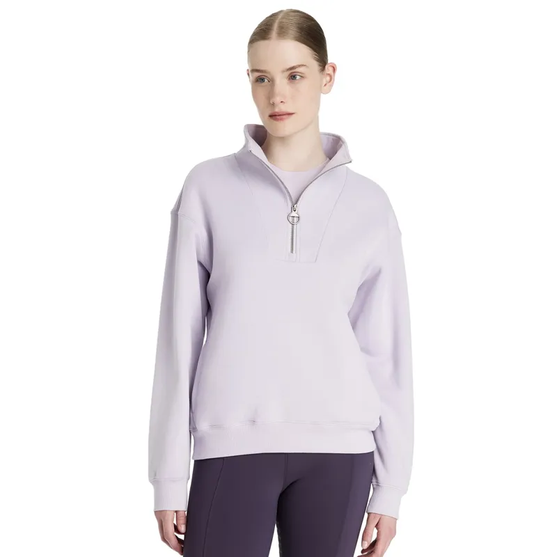 LeMieux Keira Ladies Quarter Zip Sweater - Lilac