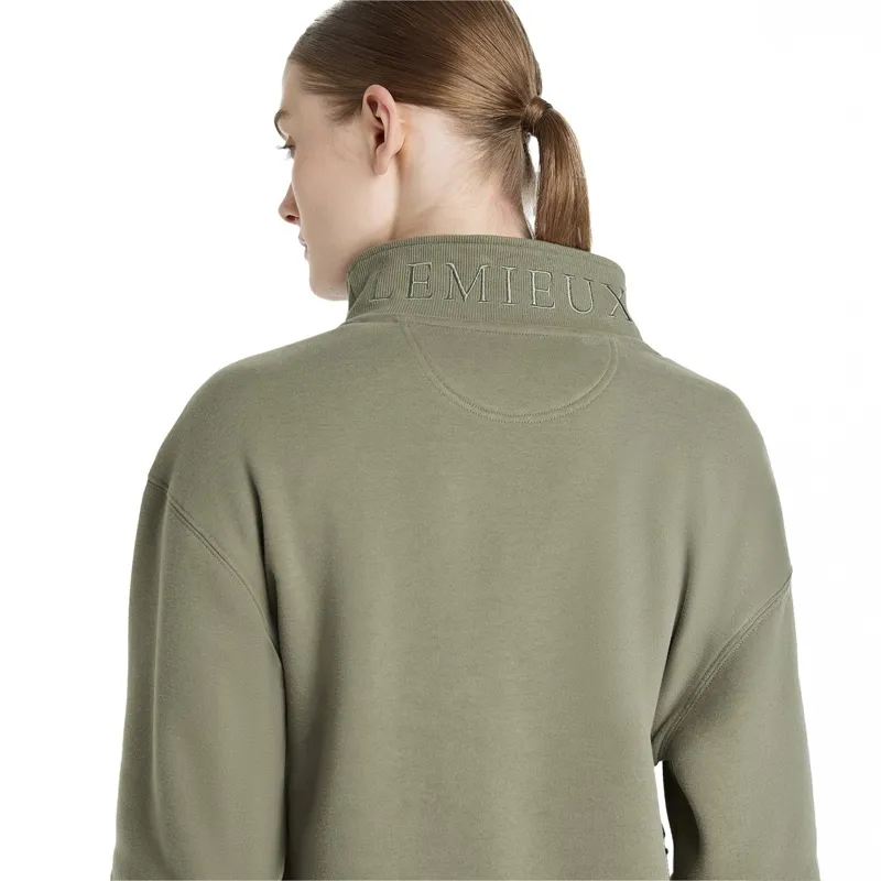 LeMieux Keira Women's Quarter Zip Sweater - Rosemary-3