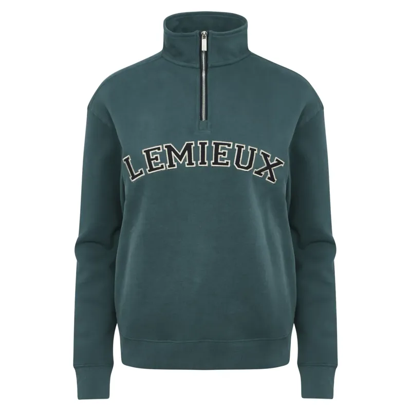 LeMieux Kelsie Women's Quarter Zip Sweater - Jungle-2