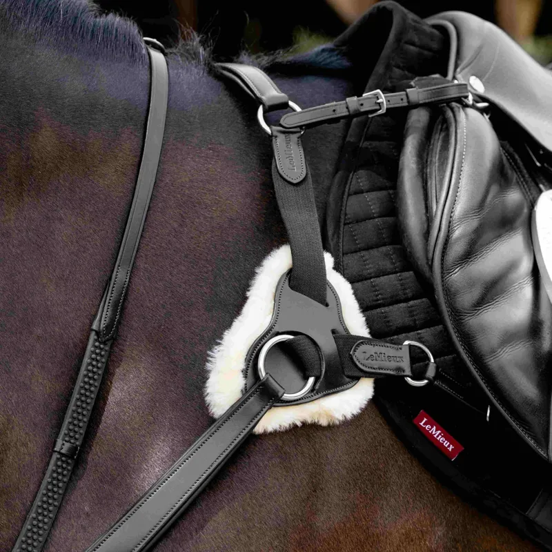 LeMieux Kudos 5 Point Bridge Breastplate - Black-3