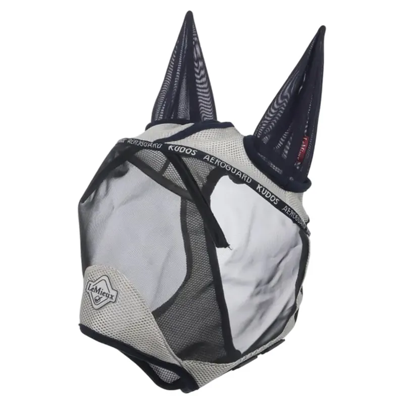 LeMieux Kudos AeroGuard Half Fly Mask - Navy-1