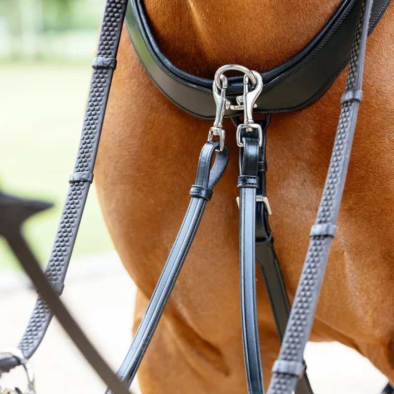 LeMieux Kudos Bridge Breastplate - Black-4