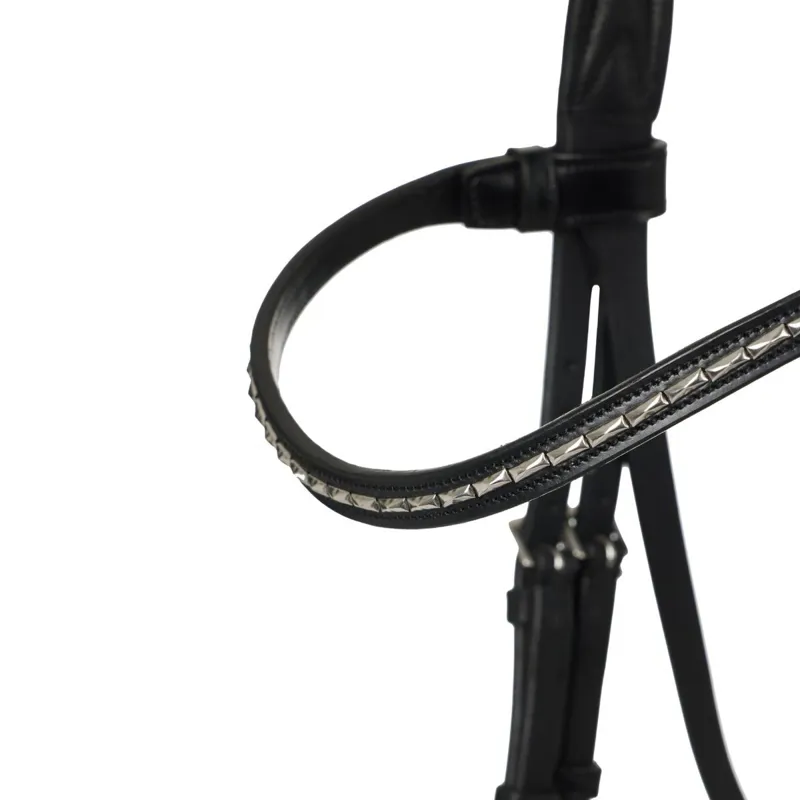 LeMieux Kudos Classic Dressage Flash Bridle-Black-7