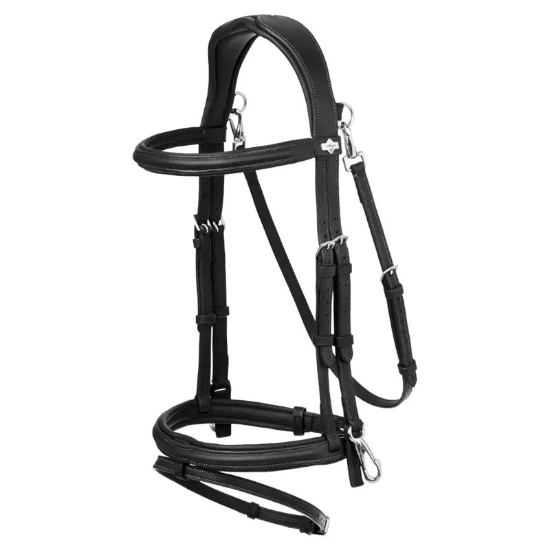 LeMieux Kudos Work Detachable Flash Bridle - Black