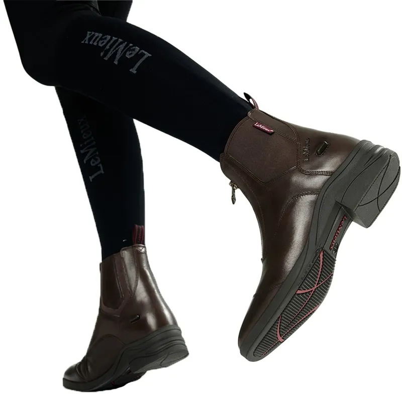 LeMieux Womens Zip Paddock Boots - Brown-7