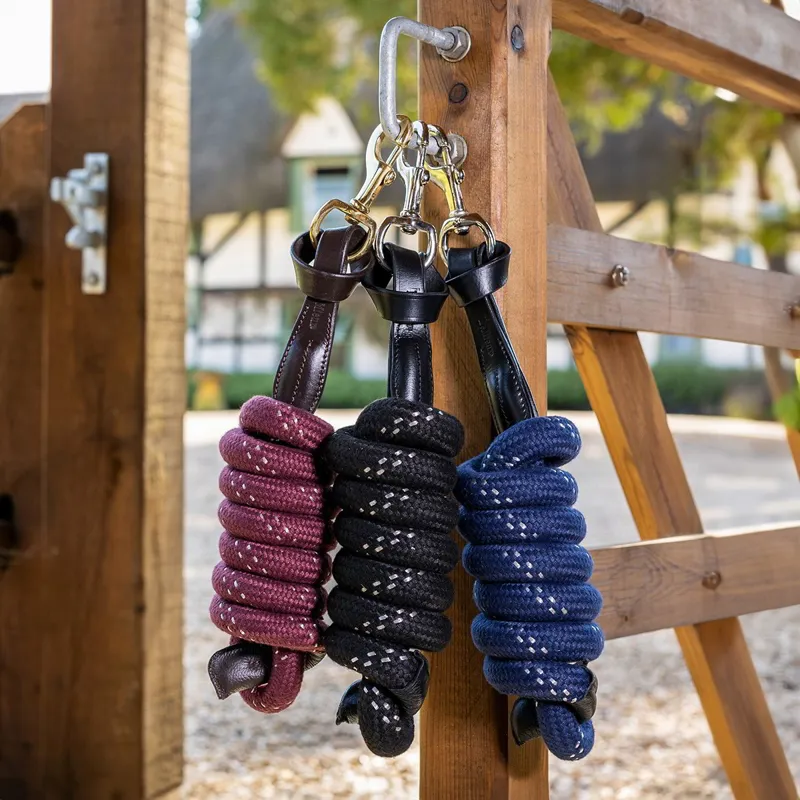 LeMieux Lasso Lead Rope - Burgundy-1