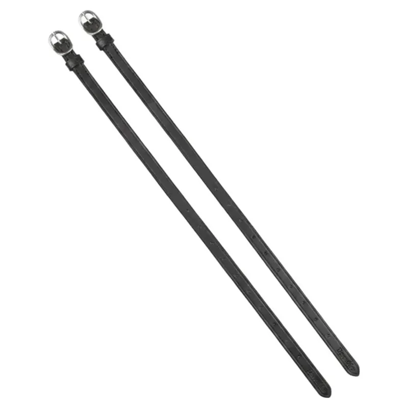LeMieux Leather Spur Straps - Black-1