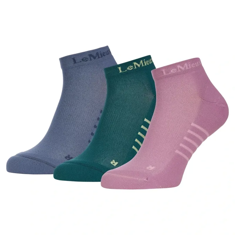 LeMieux Trainer Socks 3 Pack - Multi Color