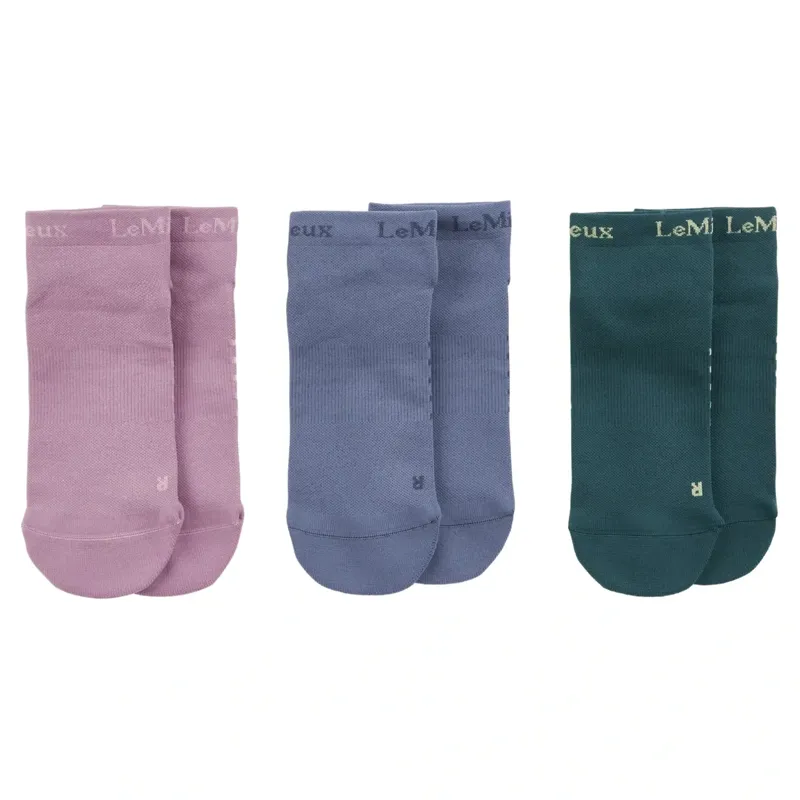 LeMieux Trainer Socks 3 Pack - Multi Color-1