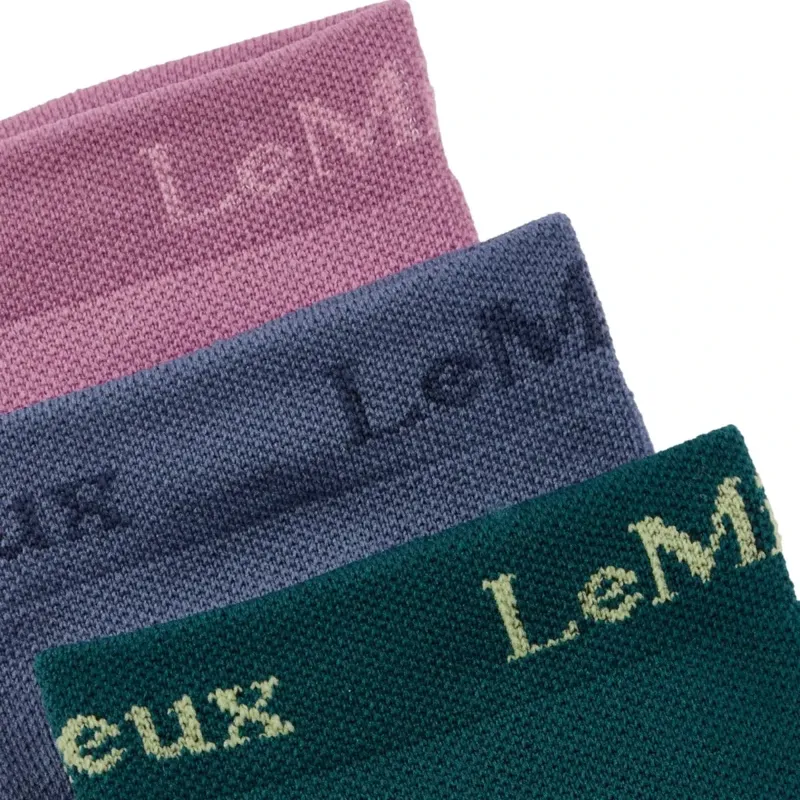 LeMieux Trainer Socks 3 Pack - Multi Color-2