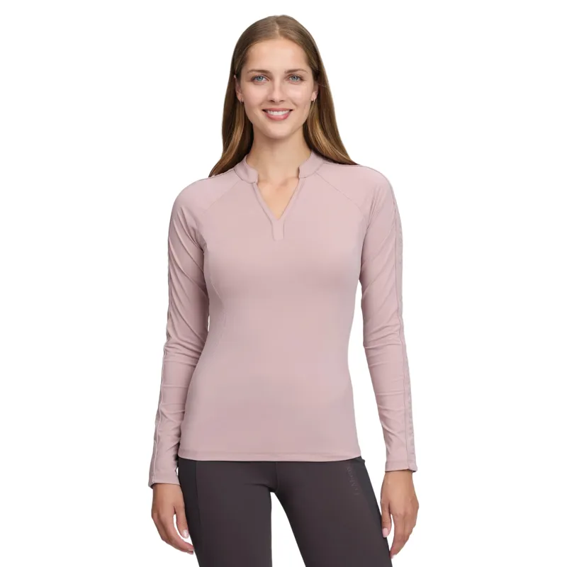 LeMieux Lisa Mesh Women's Long Sleeve Base Layer - Wild Rose