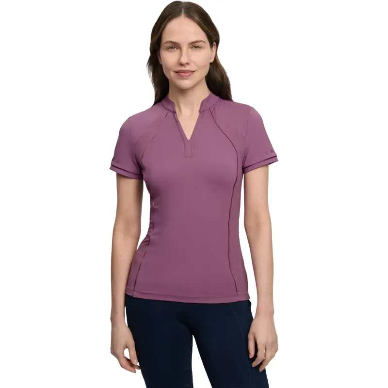 LeMieux Lisa Mesh Women's Short Sleeve Base Layer - Mallow