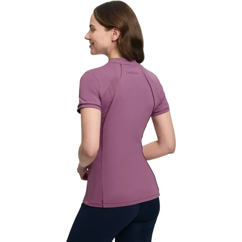 LeMieux Lisa Mesh Women's Short Sleeve Base Layer - Mallow-3