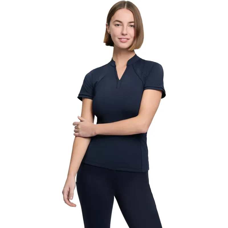 LeMieux Lisa Mesh Women's Short Sleeve Base Layer - Navy