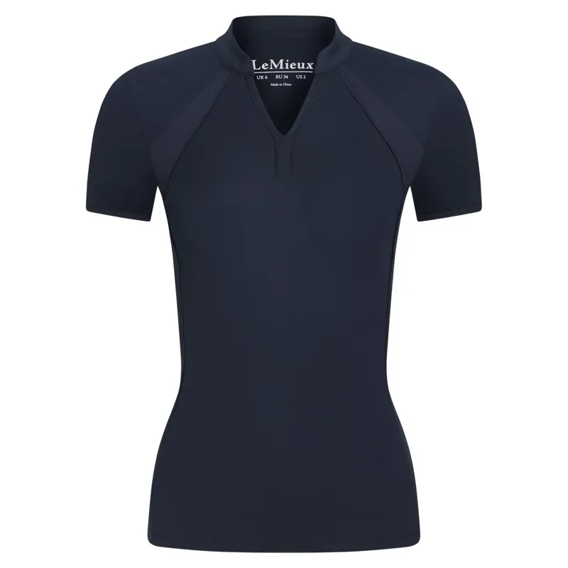 LeMieux Lisa Mesh Women's Short Sleeve Base Layer - Navy-1
