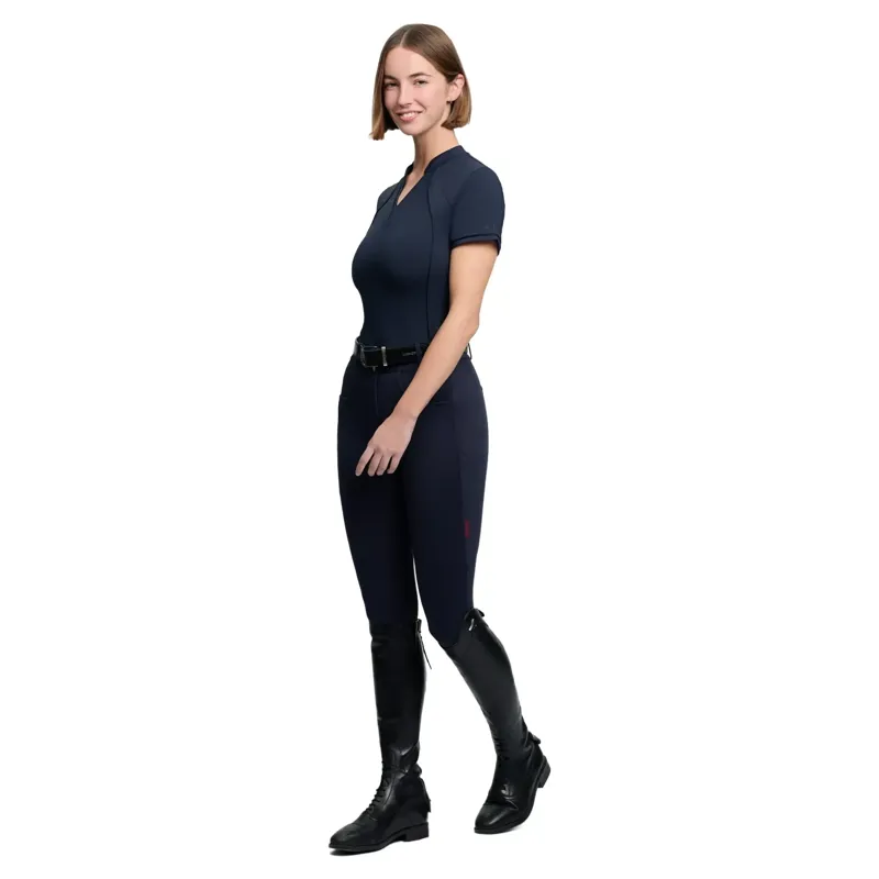 LeMieux Lisa Mesh Women's Short Sleeve Base Layer - Navy-2