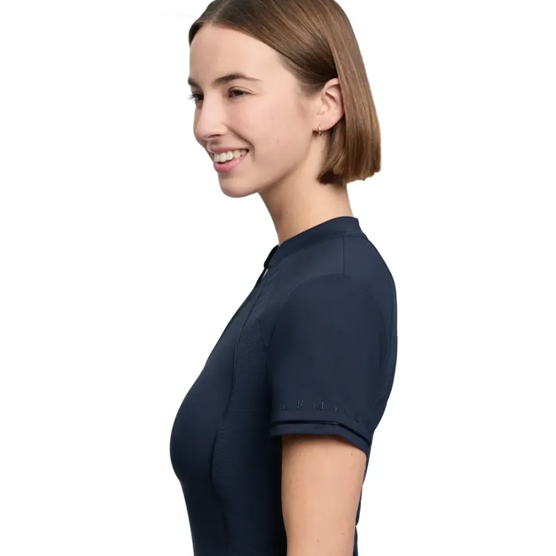 LeMieux Lisa Mesh Women's Short Sleeve Base Layer - Navy-3