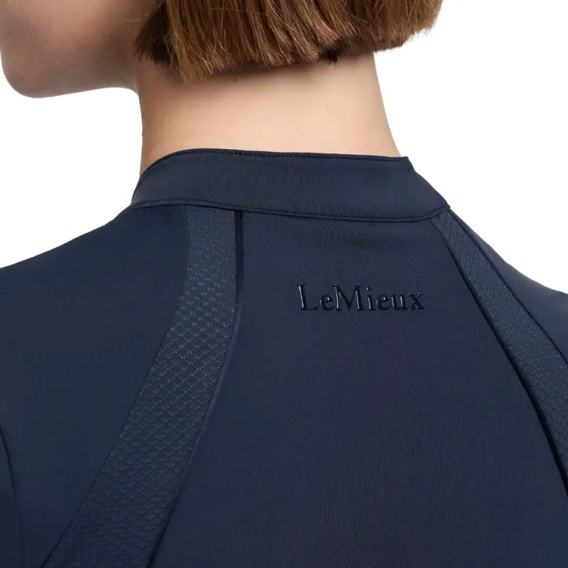 LeMieux Lisa Mesh Women's Short Sleeve Base Layer - Navy-6