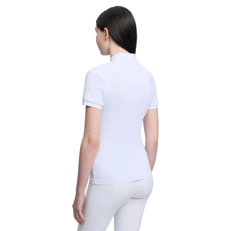 LeMieux Brilliance Livvy Short Sleeve Show Shirt - White-1