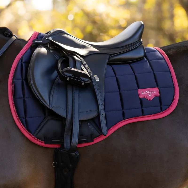 LeMieux Loire Classic Close Contact Square - Navy/Cranberry-1