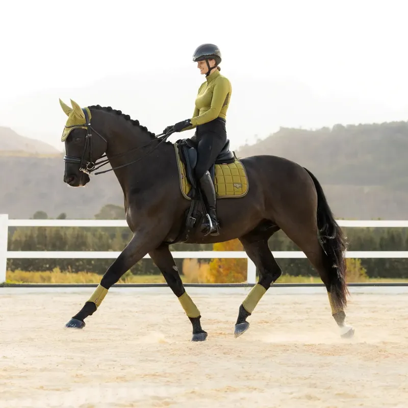 LeMieux Loire Classic Dressage Square Saddle Pad - Gooseberry-2