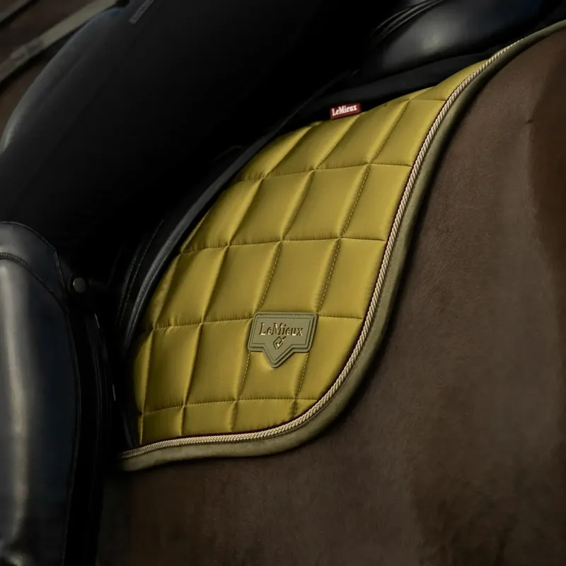 LeMieux Loire Classic Dressage Square Saddle Pad - Gooseberry-1