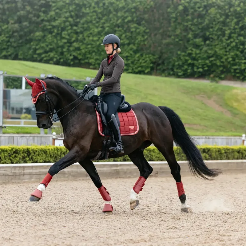LeMieux Loire Classic Dressage Square Saddle Pad - Russet-4