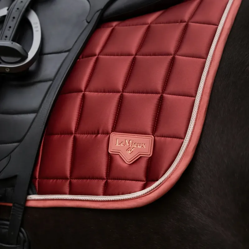 LeMieux Loire Classic Dressage Square Saddle Pad - Russet-2